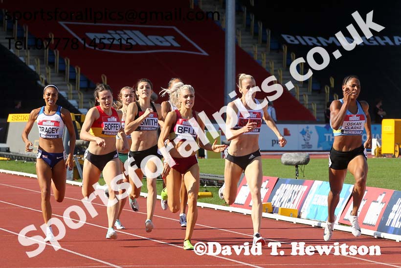 Womens 800 metres, 2019 Muller British Championships, Alexander Stadium, Birmingham. Photo: David T. Hewitson/Sports for All Pics